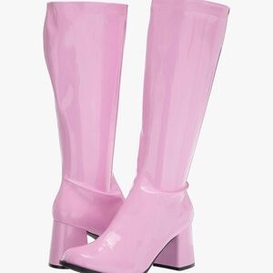 Pink Knee-High Women's Boots